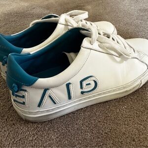 Givenchy White and Blue Athletic Shoes